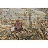 A very large tapestry wall hanging, 467 cm x 237 cm,