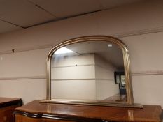 A Victorian style overmantel mirror,