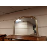 A Victorian style overmantel mirror,