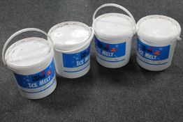 Four tubs of fuel express ice melt (10kg in each tub)
