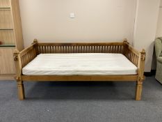 A hardwood Eastern style day bed
