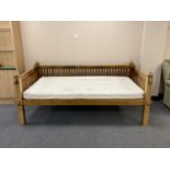 A hardwood Eastern style day bed