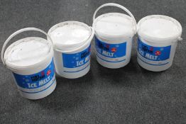 Four tubs of fuel express ice melt (10kg in each tub)