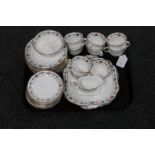 A tray of Aynsley tea china