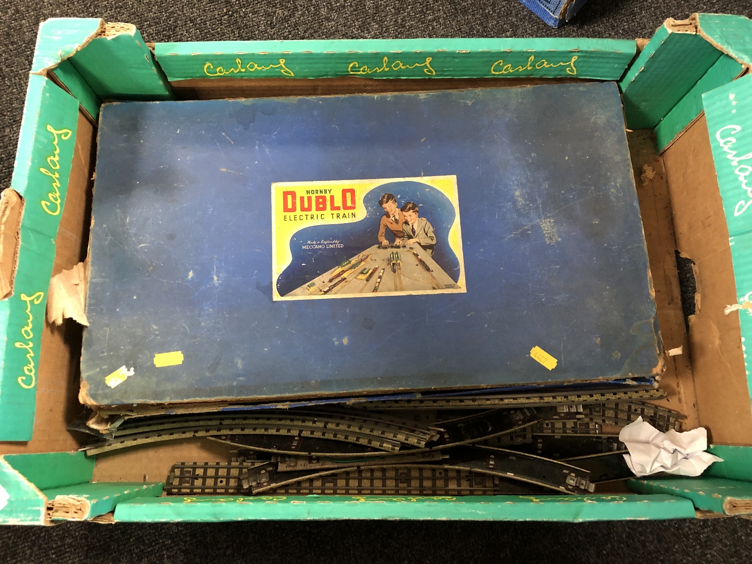 A box of Hornby OO train set in box, track, Meccano power control unit, - Image 5 of 12