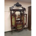 A Victorian mirror backed chiffonier,