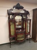 A Victorian mirror backed chiffonier,