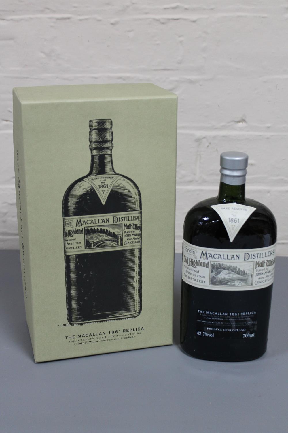 The Macallan Distillery Old Highland Malt Whisky '1861 Replica', 700ml, in retail box.
