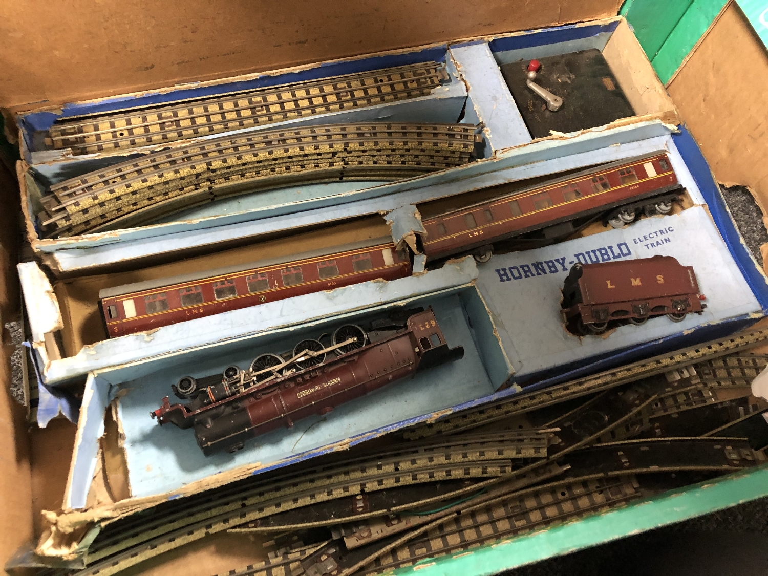 A box of Hornby OO train set in box, track, Meccano power control unit, - Image 6 of 12