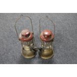 Two vintage Tilley lamps