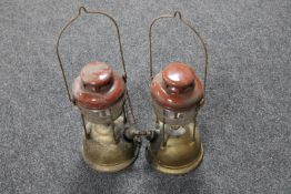 Two vintage Tilley lamps