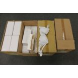 New stock : Four boxes of white gel bras,