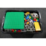 A very large box of Duplo Lego plastic building bricks