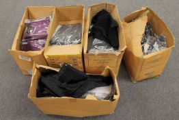 New stock : Five boxes of lady's trousers and skirts,