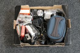 A box of cameras : Canon,