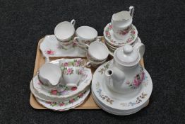 A tray of Colclough tea china