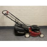 A Mountfield petrol lawn mower