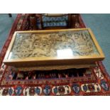 An Eastern hardwood coffee table,