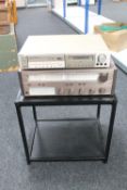 Two pieces of Marantz audio equipment : stereo cassette deck SD5010 and model 1535 tuner