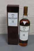 The Macallan, Highland Single Malt Scotch Whisky, 12 years old, 700ml, in retail box.