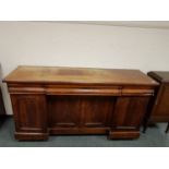 A Victorian mahogany inverted breakfronted sideboard, width 181 cm.