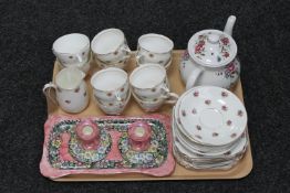 A tray of tea china,