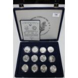 A collection of American silver coins; Seven .