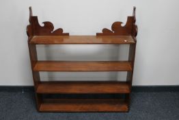 A Victorian mahogany bookshelf