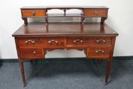 An Edwardian mahogany dressing table