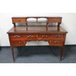 An Edwardian mahogany dressing table