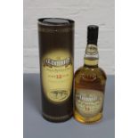 The Glenturret, Single Highland Malt Scotch Whisky, aged 12 years, 70cl, in presentation tube.