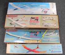 Four boxed model planes to include a Gentle Lady Sea Plane,