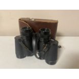 A pair of Carl Zeiss Jena Jenoptem 8x30W binoculars in leather case