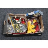 A box of a quantity of vintage Meccano