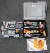 A cased Meccano construction set