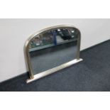 A Victorian style overmantel mirror,