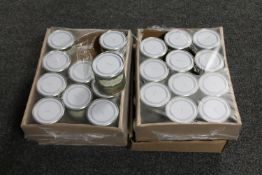 Approximately forty-five tins of Everlong Heavenly Collection paint