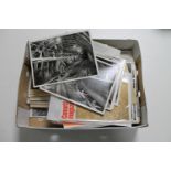 A box of photographic ephemera including mining interest,