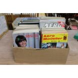 Two boxes of Radio Modeler and Aero Modeler magazines