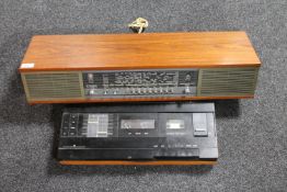 A Bang & Olufsen Beo Master 900 radio and a Bang & Olufsen Beo Cord 2200 Dolby system
