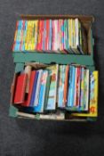 Two boxes of vintage children's books and annuals