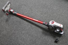 A Hoover electric cordless vacuum cleaner