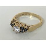 A 9ct gold dress ring, size O CONDITION REPORT: 2.6g.