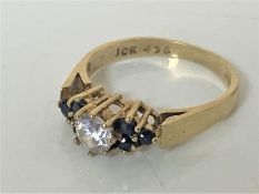 A 9ct gold dress ring, size O CONDITION REPORT: 2.6g.