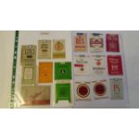 CIGARETTE PACKETS, German selection, inc. mainly flattened packets, clipped panels; Weltfilter,