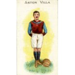 MARCUS, Footballers & Club Colours, Aston Villa (ball to feet), with purple Kinnear cachet to