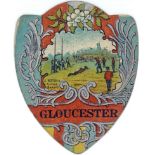 BAINES, shield-shaped rugby cards, inc. Gloucester, Hudder(sfield), Pudsey etc., FR to G, 5