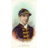 LAMBERT & BUTLER, Jockeys, Cannon (brown back); Watts & Wood (both no frame, black back), VG, 3