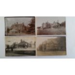 POSTCARDS, houses, pre-1930RP selection, inc urban, suburbs, rural, some good images, generally G to