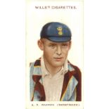 WILLS, Cricketers (1908), complete, small s, P (1) to VG, 50